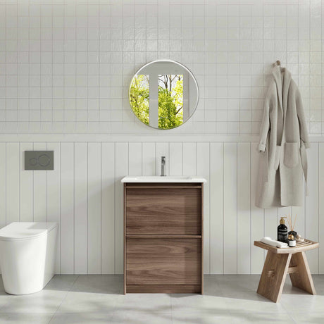 Bella Floor Standing Vanity - Notaio Walnut 
