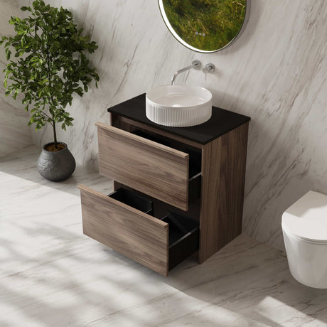 Bella Floor Standing Vanity - Notaio Walnut 