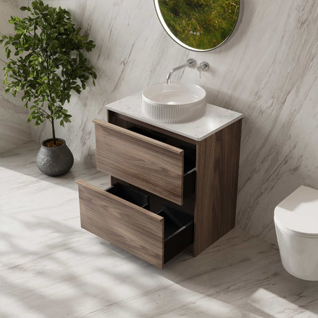Bella Floor Standing Vanity - Notaio Walnut 