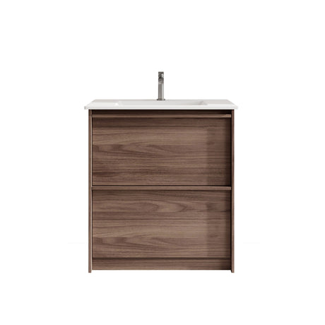 Bella Floor Standing Vanity - Notaio Walnut 