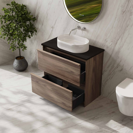 Bella Floor Standing Vanity - Notaio Walnut
