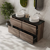 Bella Floor Standing Vanity - Notaio Walnut