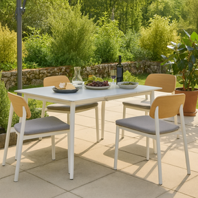 Bella Outdoor Dining Table - Light Grey