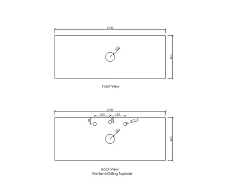 Bench top tap hole position_1200_Spec_Sheet