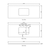 Bench top tap hole position_1200_Spec_Sheet 1