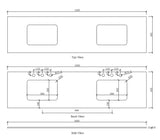Bench top tap hole position_1800_Spec_Sheet