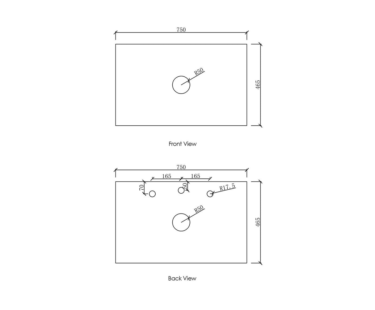 Bench top tap hole position_750_Spec_Sheet-1
