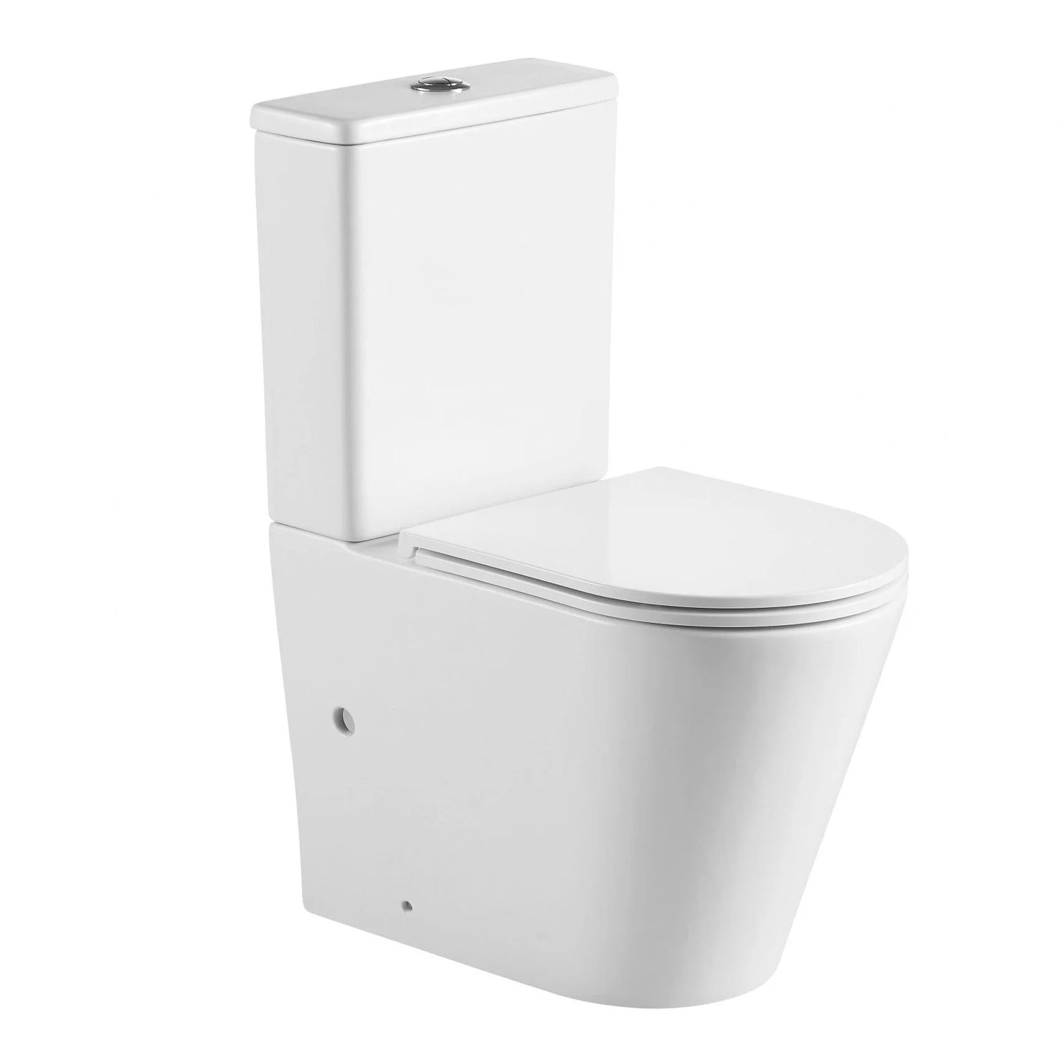 Berlin Quiet Flush Back To Wall Toilet Suite (Gloss White)
