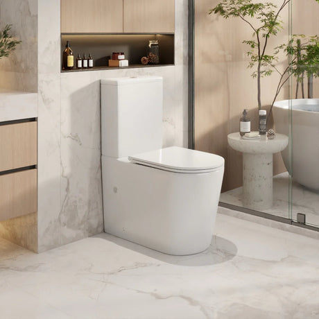 Berlin Quiet Flush Back To Wall Toilet Suite (Gloss White)