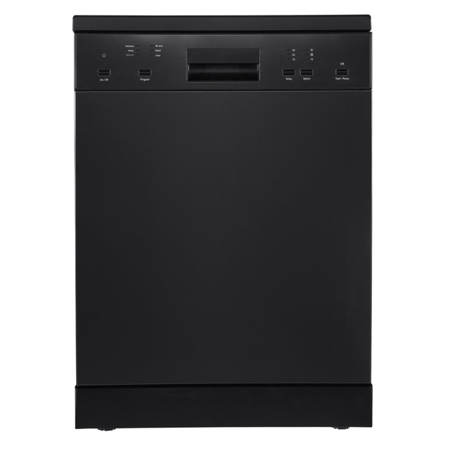 Black Freestanding Dishwasher-600mm 12 place Setting