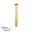 Blaze Square Ceiling Shower Arm 300mm - Brushed Brass