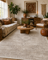 Bohemian Paradise Medalion Beige Rug - 06BEIG