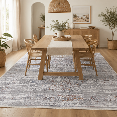 Bohemian Paradise Medalion Grey Multi Rug - 06GMUL