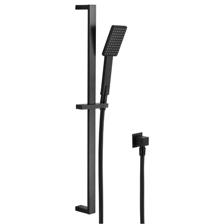 Bonza Hand Shower On Rail (Black)