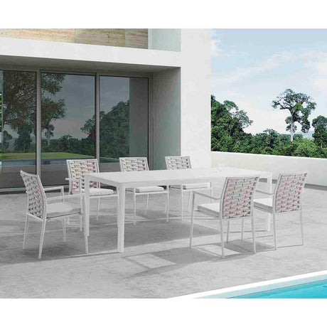 Boston Outdoor Rope Dining Chair in Taupe