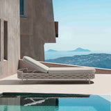 Boston Outdoor Rope Sun Lounger in Taupe