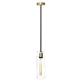 Bourne 1 Light Pendant Black / Gold