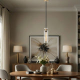 Bourne 1 Light Pendant Black / Gold
