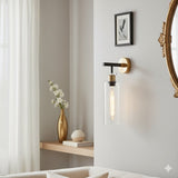 Bourne 1 Light Wall Light Black / Gold