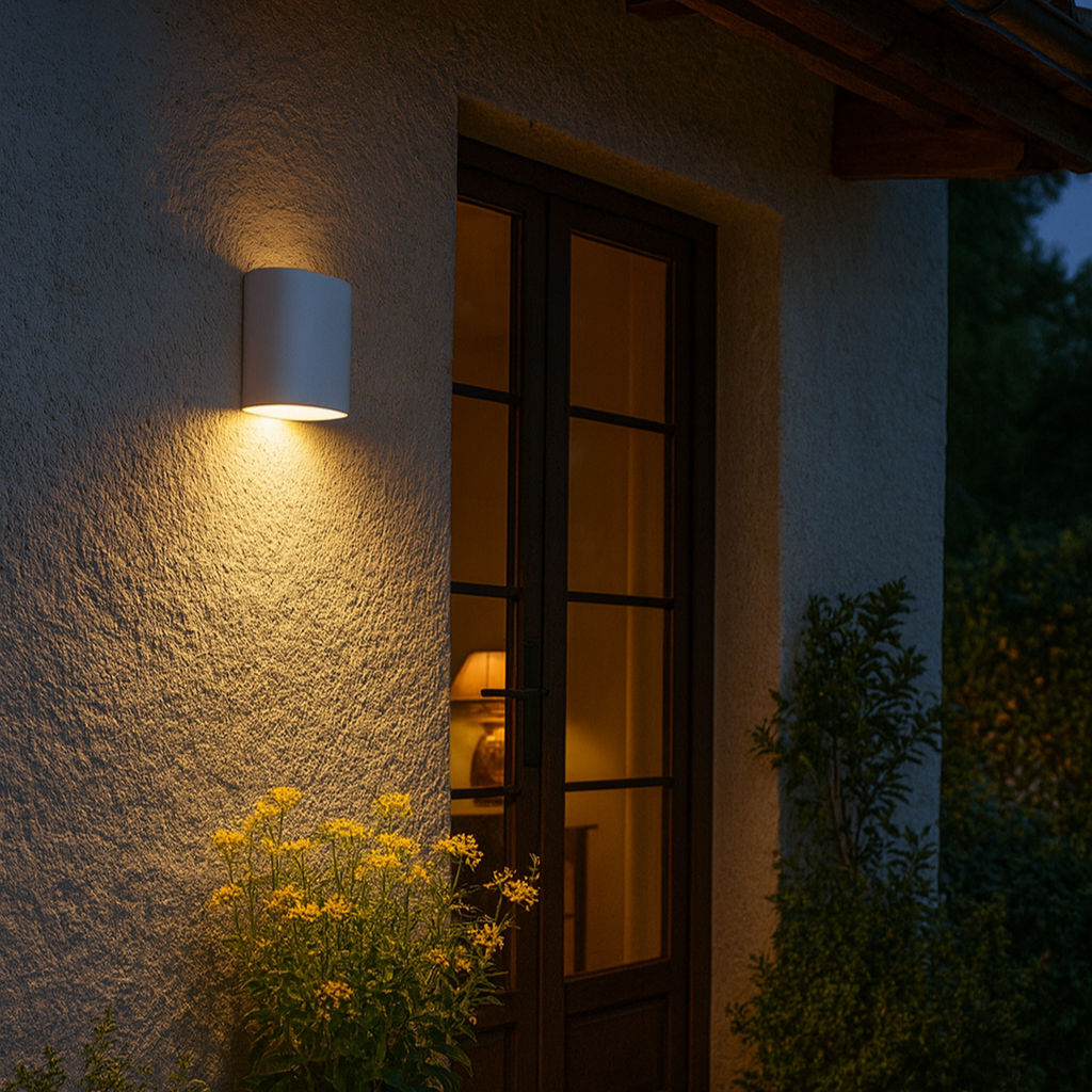 Bowen Exterior Wall Light White IP54