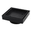 Brass Smart Tile Insert Floor Waste Shower Grate Drain 115x115mm - Black