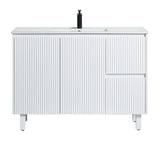 Brighton Freestanding PVC Vanity 1200mm (Single Bowl) (Matte White)