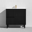 Brighton Freestanding PVC Vanity 900mm (Matte Black)