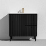Brighton Freestanding PVC Vanity 900mm (Matte Black)