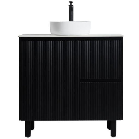 Brighton Freestanding PVC Vanity 900mm (Matte Black)