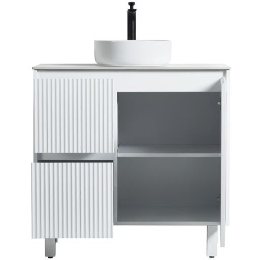 Brighton Freestanding PVC Vanity 900mm (Matte White)