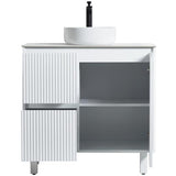 Brighton Freestanding PVC Vanity 900mm (Matte White)