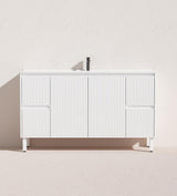 Brighton Freestanding Vanity 1500mm (Single/Double Bowl) (Matte White)