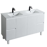Brighton Freestanding Vanity 1500mm (Single/Double Bowl) (Matte White)