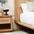 Brighton Teak Bedside Table - 0.65m