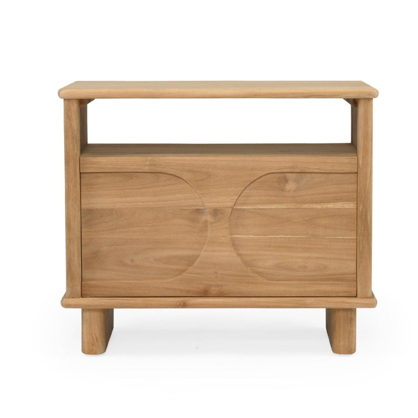 Bruce Teak Bedside Table 0.65m