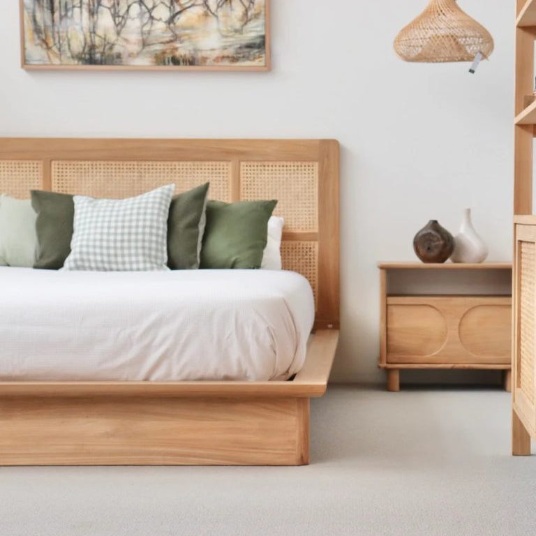 Bruce Teak Bedside Table 0.65m