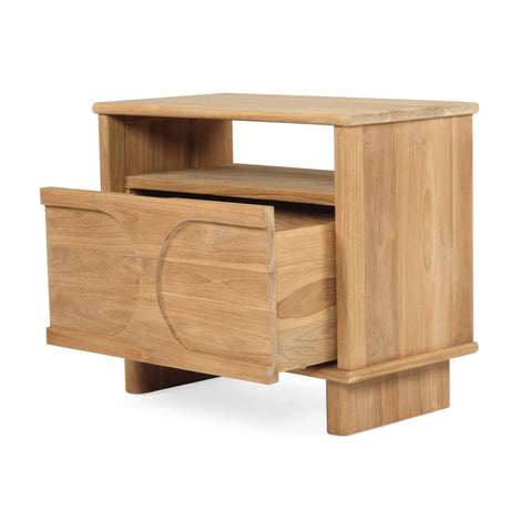 Bruce Teak Bedside Table 0.65m