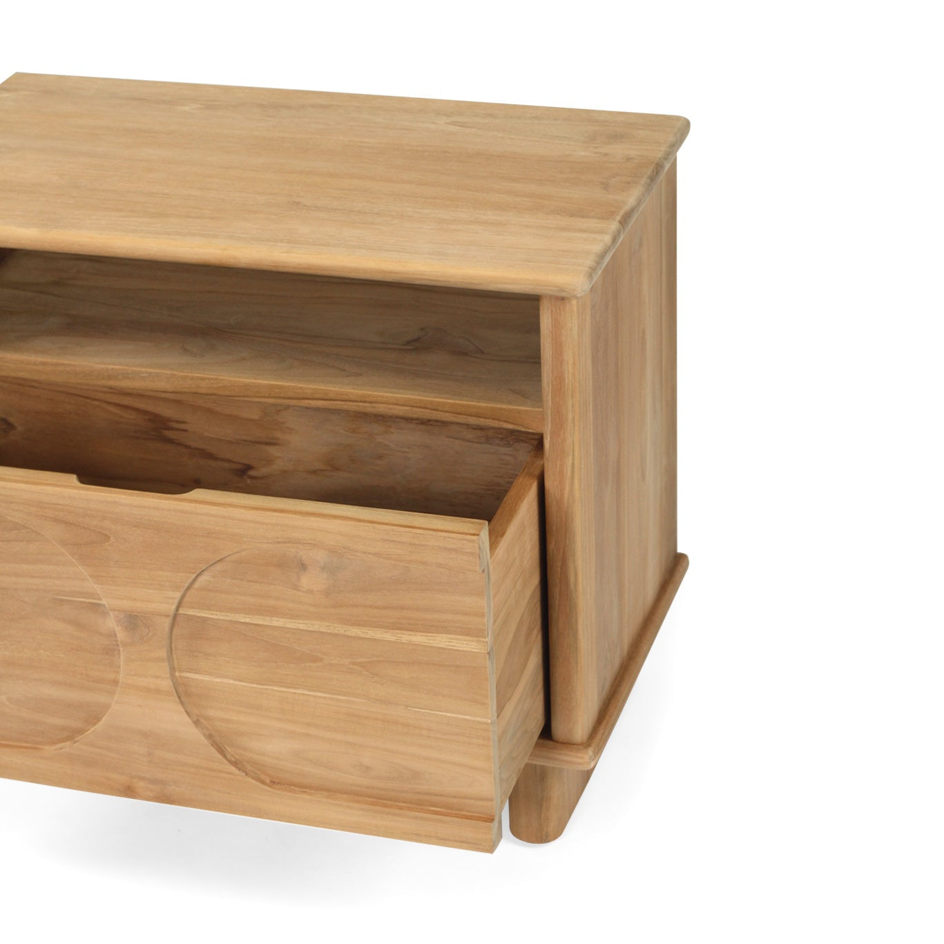 Bruce Teak Bedside Table 0.65m