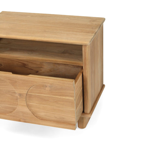 Bruce Teak Bedside Table 0.65m