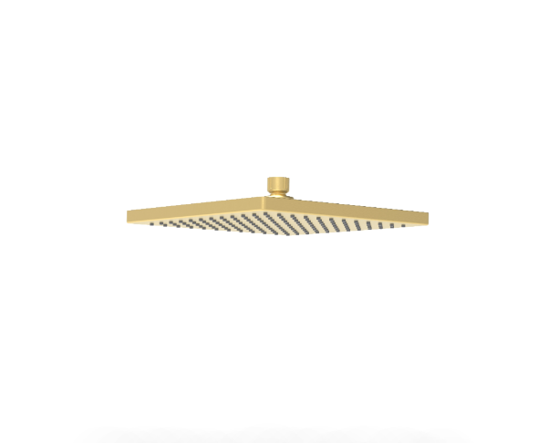 Rosa Square Overhead Shower 254mm - Brushed Gold