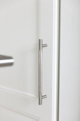 Brushed Nickel Knurled Drawer Pull - Charmian