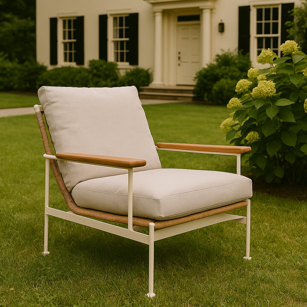 Brynn Outdoor 1 Seater Sofa – Pearl Whitley 0.84m