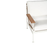 Brynn Outdoor 1 Seater Sofa – Pearl Whitley 0.84m
