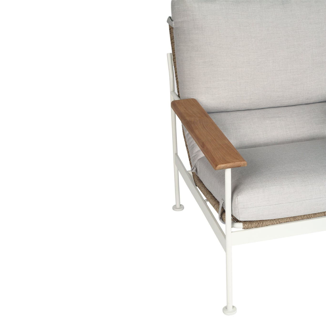 Brynn Outdoor 1 Seater Sofa – Pearl Whitley 0.84m - Clearance