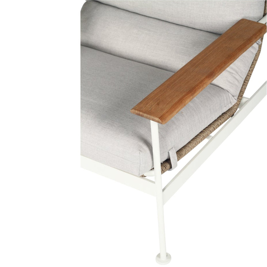 Brynn Outdoor 1 Seater Sofa – Pearl Whitley 0.84m - Clearance