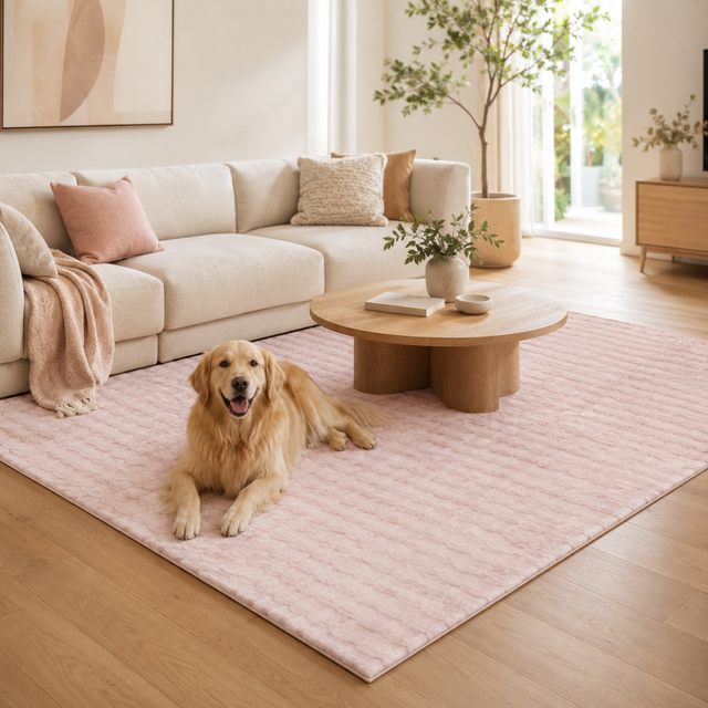 Bubble Blush - Machine Washable Rug