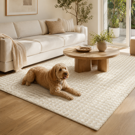 Bubble Natural - Machine Washable Rug