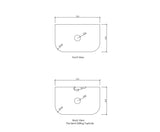 Burleigh wall hung vanity Stone cut 750