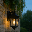 Burston Small Outdoor Wall Light Black IP44