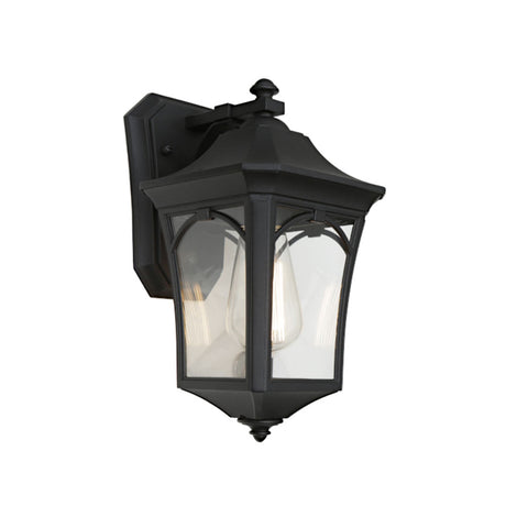 Burston Small Outdoor Wall Light Black IP44